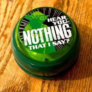 Hallmark 2012 Lucasfilm Ltd Talking Yoda Button Hear You Nothing That I Say?